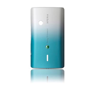 SONY ERICSSON X8 XPERIA BATTERY COVER WHITE-AQUA ORIGINAL SERVICE PACK
