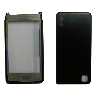 LG GD510 Pop FRONT-BATTERY COVER BLACK (NO LENS) 3P OR
