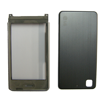 LG GD510 Pop FRONT-BATTERY COVER SILVER (NO LENS) 3P OR