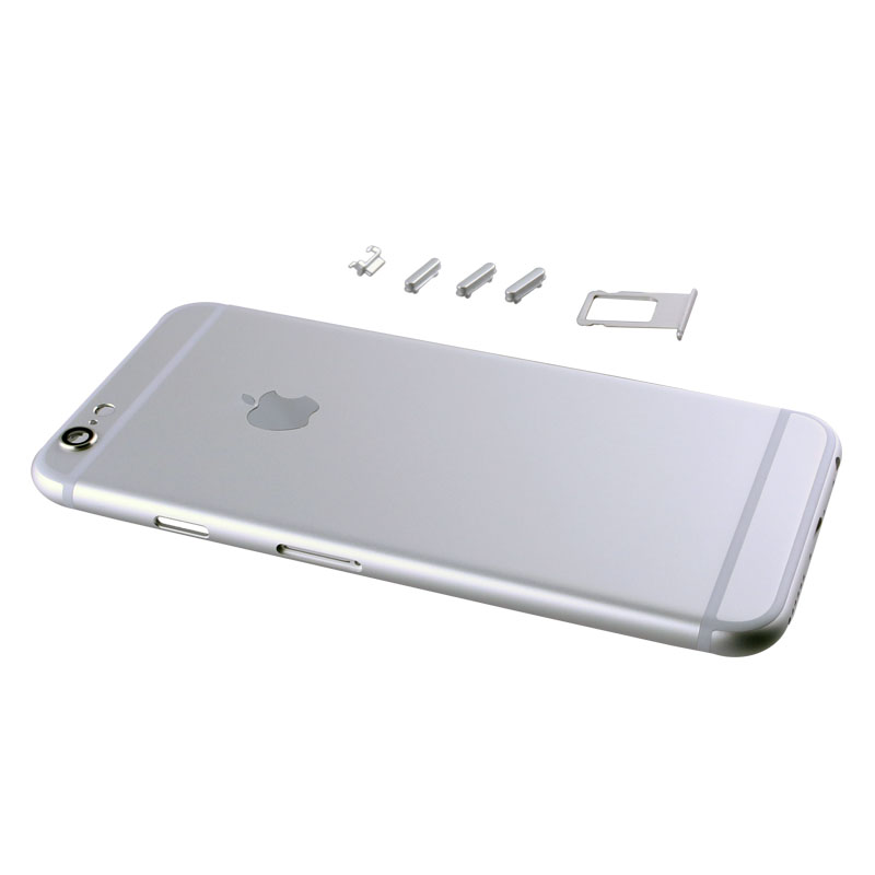 FOR IPHONE 6 BATTERY COVER WHITE + SIDE KEYS + SIM HOLDER+CAMERA LENS