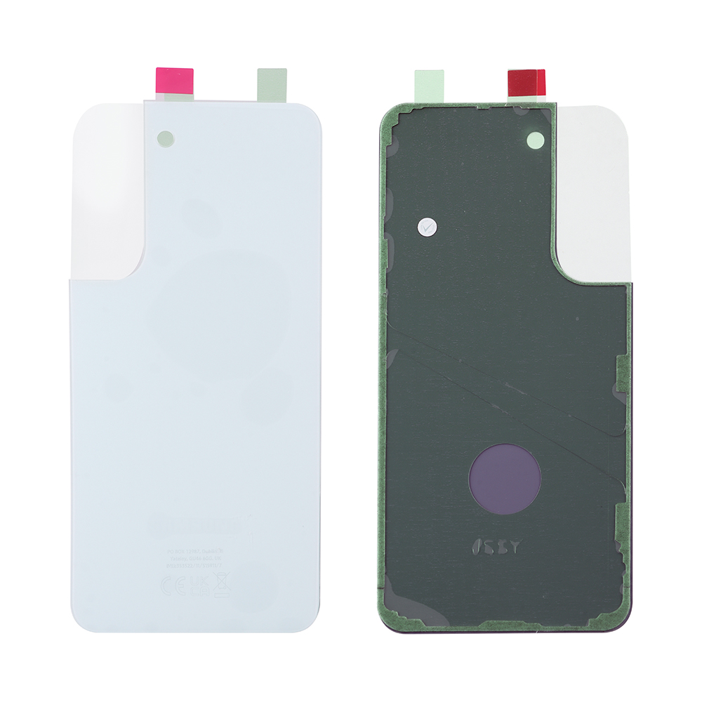 SAMSUNG S22 5G S901 BATTERY COVER ΜΕ ΑΥΤΟΚΟΛΛΗΤΗ ΤΑΙΝΙΑ ΑΔΙΑΒΡΟΧΟΠΟΙΗΣΗΣ WHITE