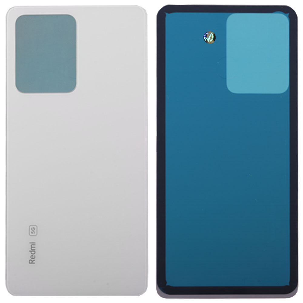 XIAOMI REDMI NOTE 12 PRO 5G BATTERY COVER + ΑΥΤΟΚΟΛΛΗΤΗ ΤΑΙΝΙΑ ΑΔΙΑΒΡΟΧΟΠΟΙΗΣΗΣ WHITE 3P OR