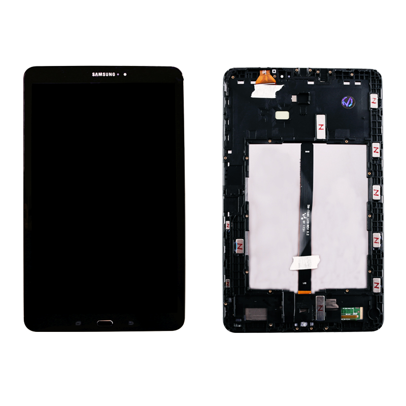 SAMSUNG T580 TAB A ΟΘΟΝΗ+TOUCH SCREEN+LENS BLACK + FRAME + HOME BUTTON 3P OR