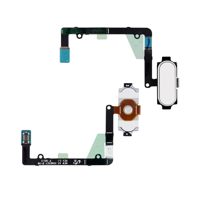 SAMSUNG A510 GALAXY A5 2016 FLEX + HOME BUTTON ΕΞΩΤΕΡΙΚΟ WHITE GH96-09497C ORIGINAL SERVICE PACK
