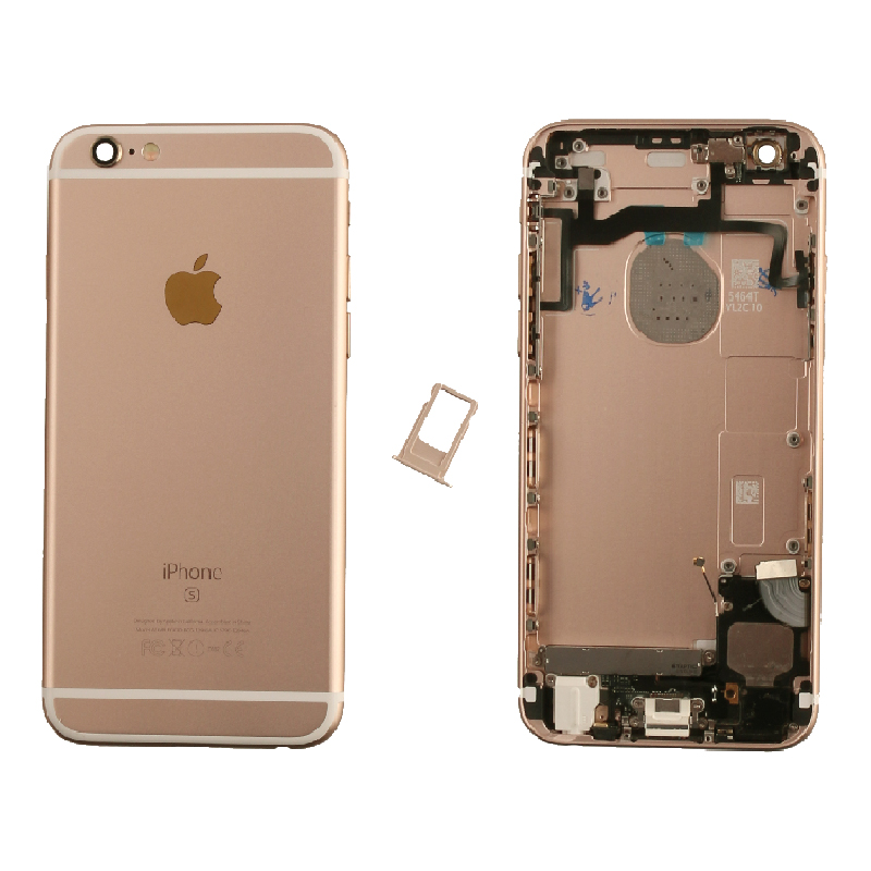 FOR IPHONE 6S BATTERY COVER GOLD + FLEX COMPLETE + SIDE KEYS + SIM HOLDER 3P OR