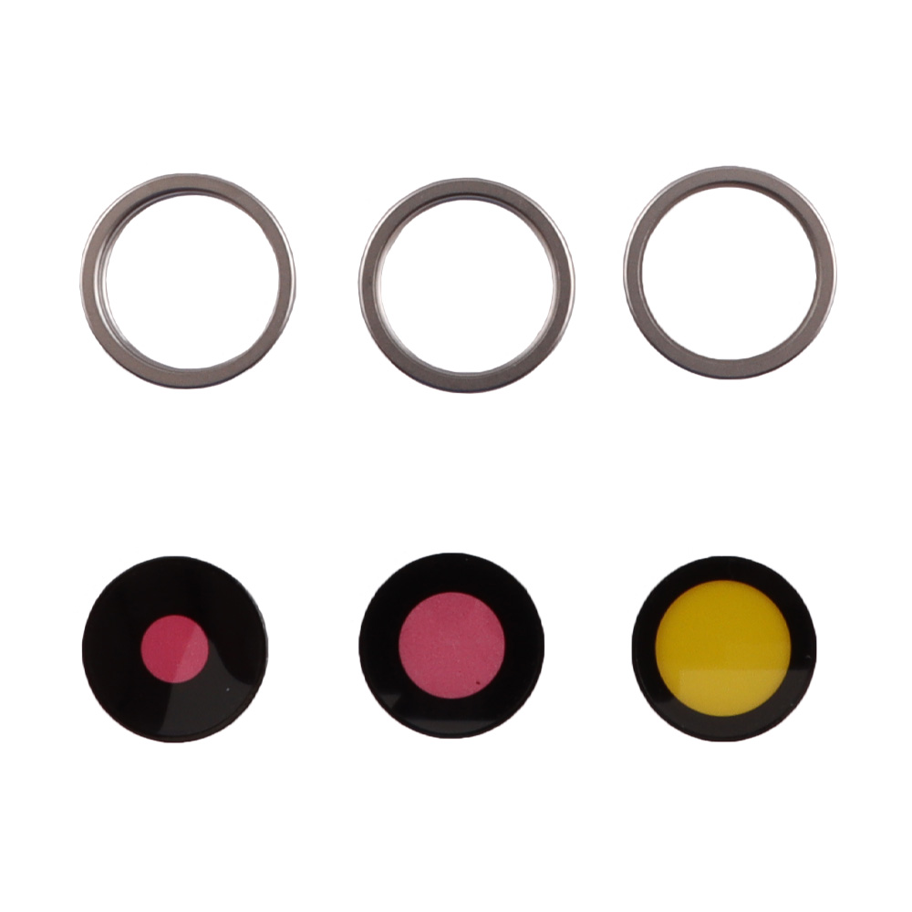 IPHONE 15 PRO CAMERA LENS + RINGS SET 3 PCS TITANIUM WHITE 3P OR