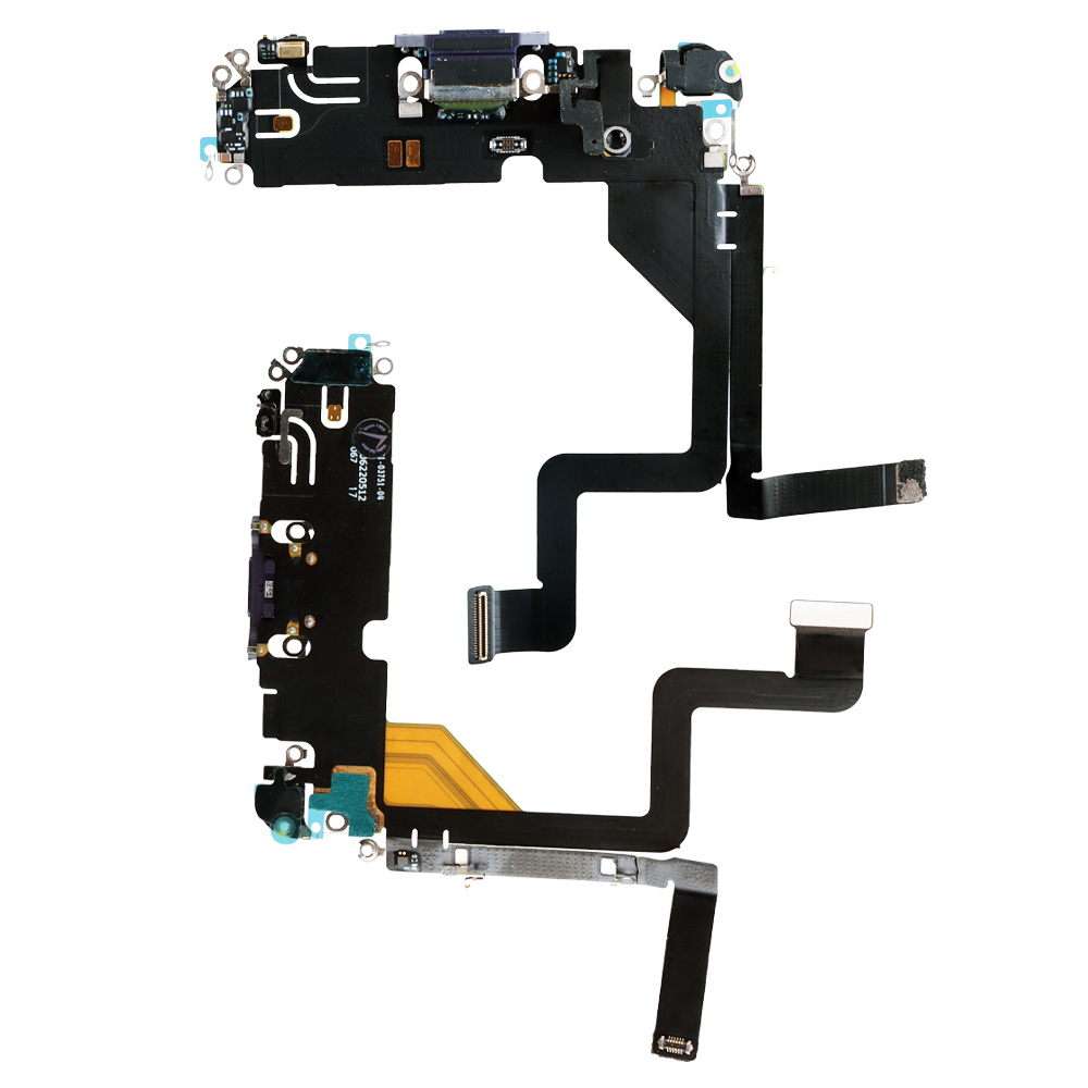 IPHONE 14 PRO (LIGHTNING) ΚΑΛΩΔΙΟ FLEX ΚΟΝΕΚΤΟΡΑ ΦΟΡΤΙΣΗΣ + AUDIO PORT + ΜΙΚΡΟΦΩΝΟ TITANIUM PURPLE 3P OR