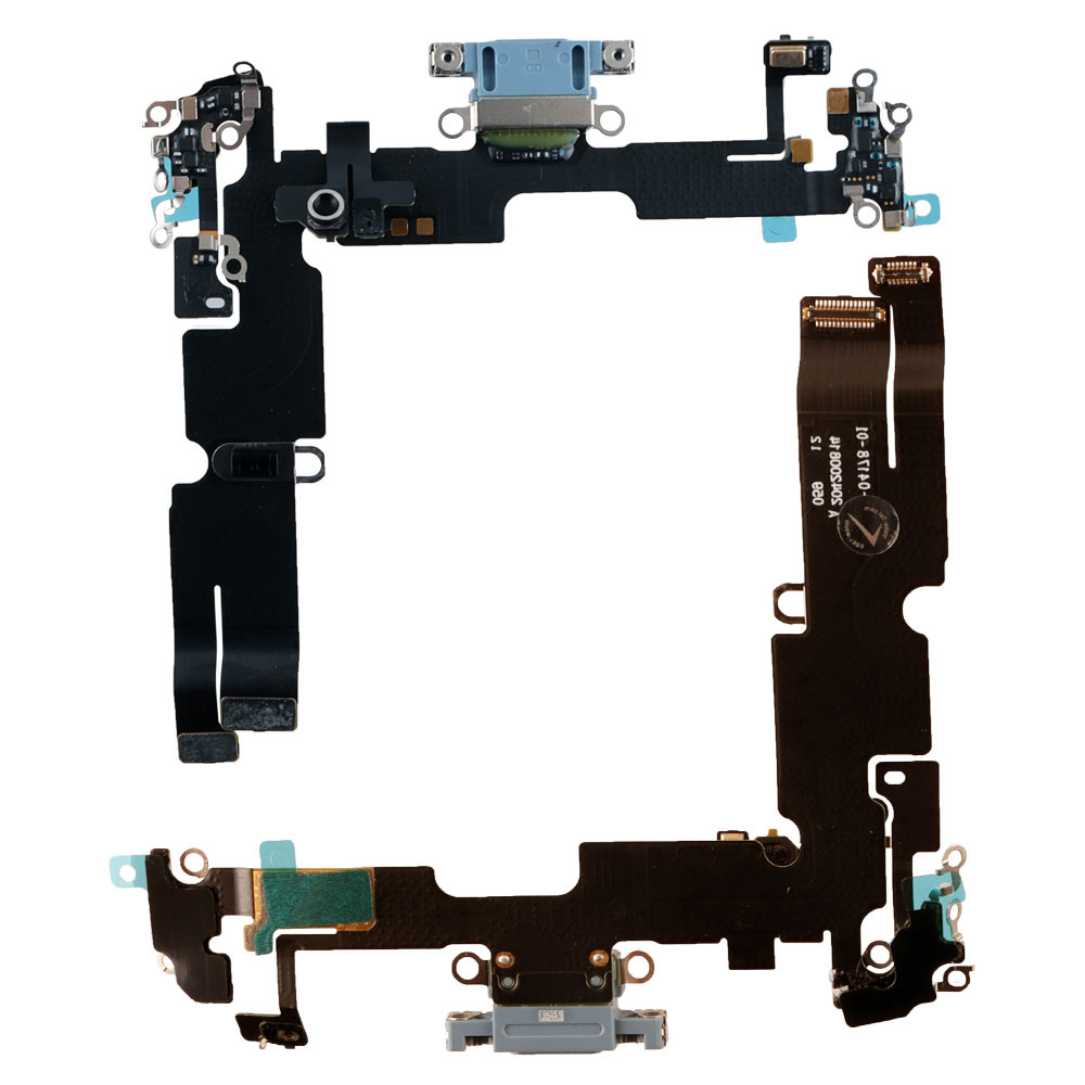 IPHONE 14 PLUS (LIGHTNING) ΚΑΛΩΔΙΟ FLEX ΚΟΝΕΚΤΟΡΑ ΦΟΡΤΙΣΗΣ + AUDIO PORT + ΜΙΚΡΟΦΩΝΟ TITANIUM BLUE 3P OR