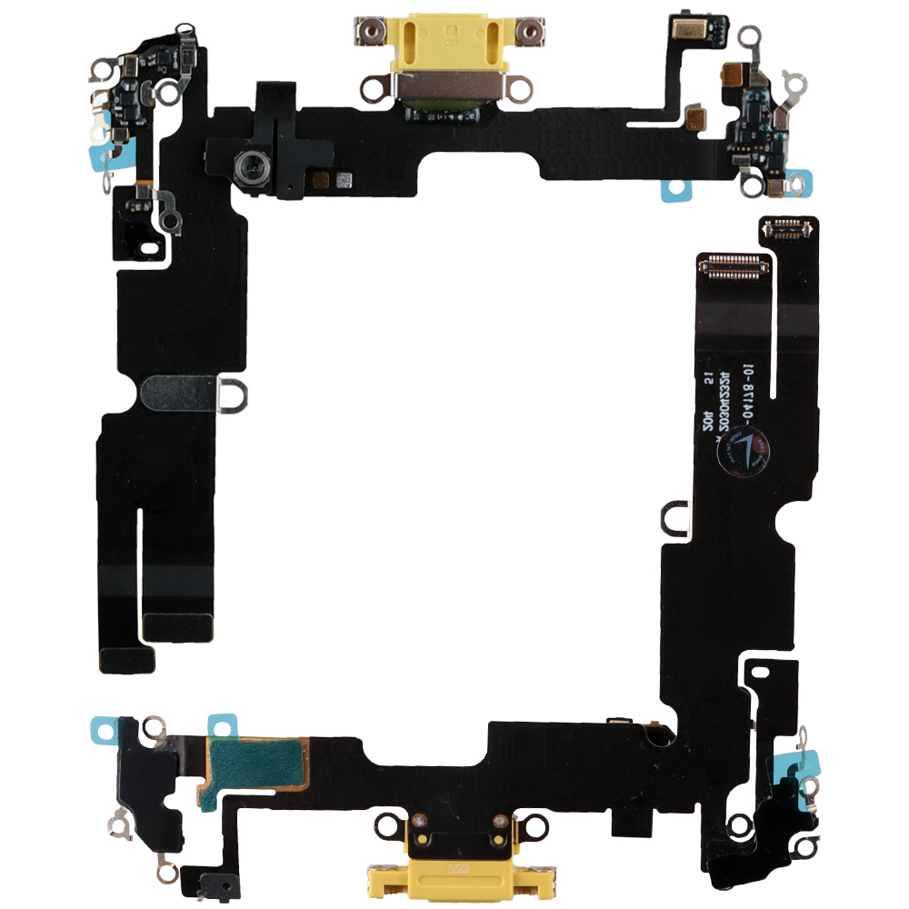 IPHONE 14 PLUS (LIGHTNING) ΚΑΛΩΔΙΟ FLEX ΚΟΝΕΚΤΟΡΑ ΦΟΡΤΙΣΗΣ + AUDIO PORT + ΜΙΚΡΟΦΩΝΟ TITANIUM YELLOW 3P OR