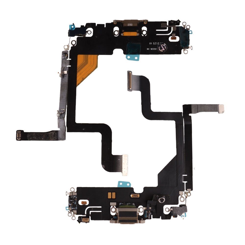 IPHONE 13 PRO (LIGHTNING) ΚΑΛΩΔΙΟ FLEX ΚΟΝΕΚΤΟΡΑ ΦΟΡΤΙΣΗΣ + AUDIO PORT + ΜΙΚΡΟΦΩΝΟ GOLD 3P OR