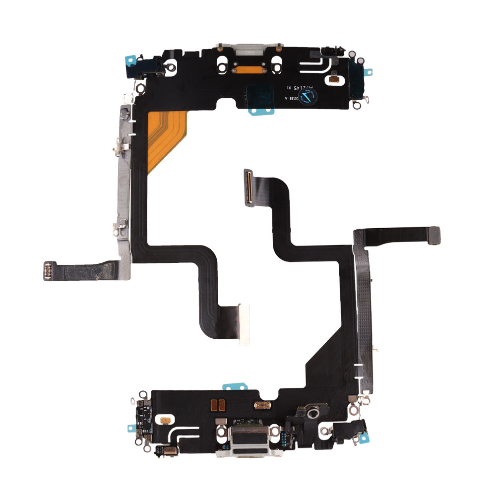 IPHONE 13 PRO (LIGHTNING) ΚΑΛΩΔΙΟ FLEX ΚΟΝΕΚΤΟΡΑ ΦΟΡΤΙΣΗΣ + AUDIO PORT + ΜΙΚΡΟΦΩΝΟ SILVER 3P OR