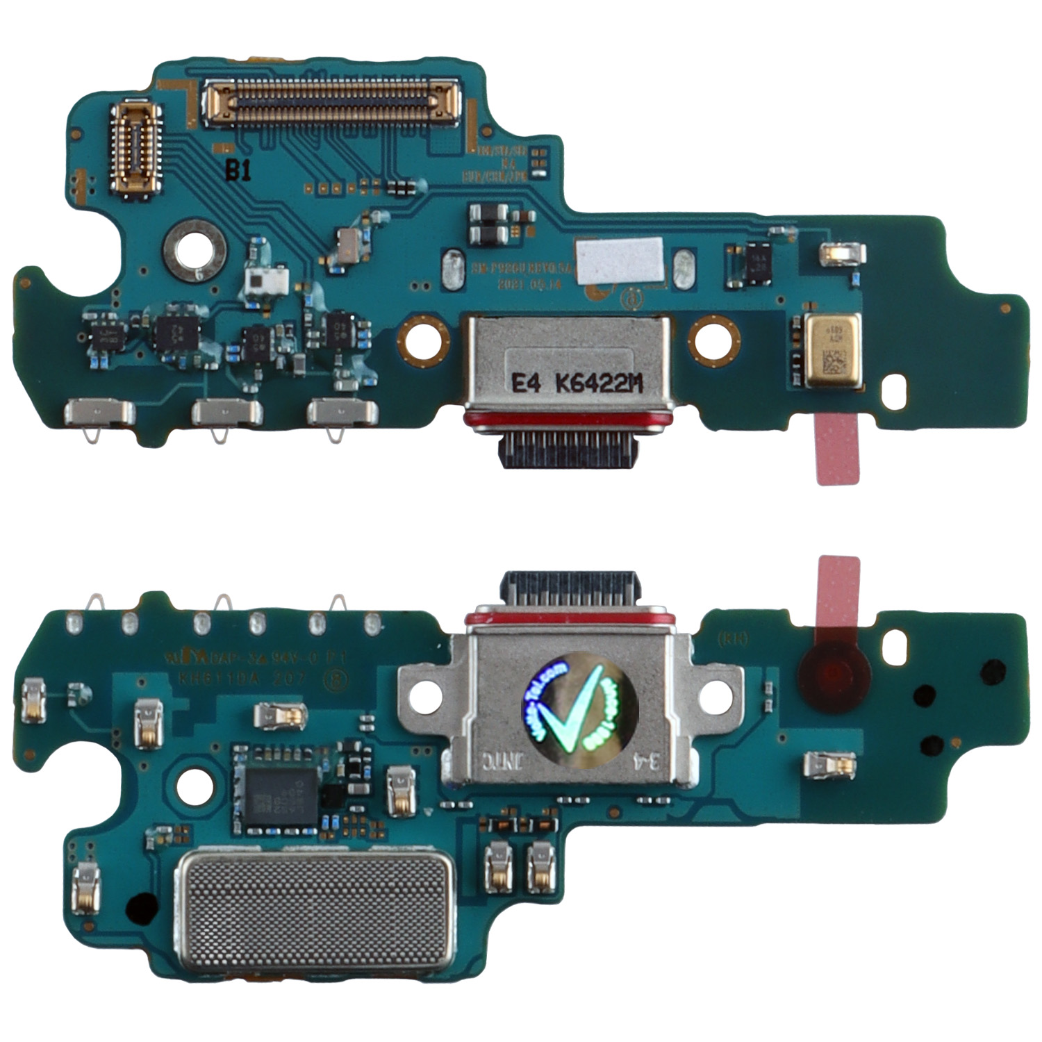 SAMSUNG Z FOLD 3 5G F926 (TYPE C) ΠΛΑΚΕΤΑ ΚΟΝΕΚΤΟΡΑ ΦΟΡΤΙΣΗΣ-AUDIO PORT-ΜΙΚΡΟΦΩΝΟ GH96-14519A ORIGINAL SERVICE PACK