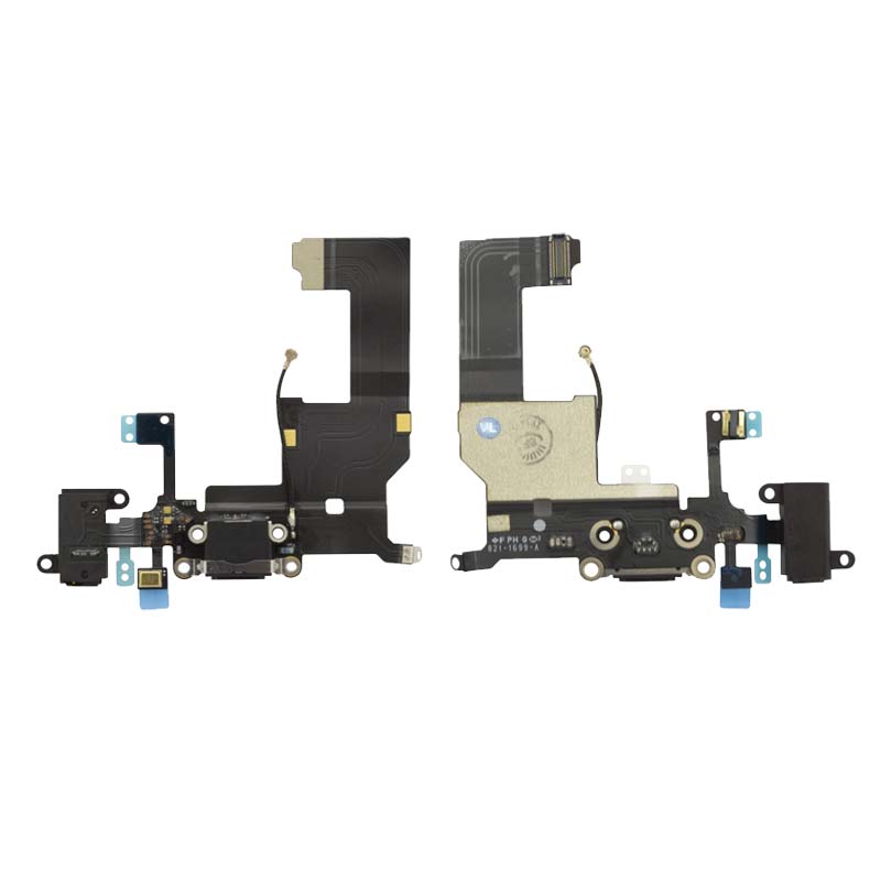 IPHONE 5 (LIGHTNING) ΚΑΛΩΔΙΟ FLEX ΚΟΝΕΚΤΟΡΑ ΦΟΡΤΙΣΗΣ-HANDS FREE-ΜΙΚΡΟΦΩΝΟ BLACK 3P OR
