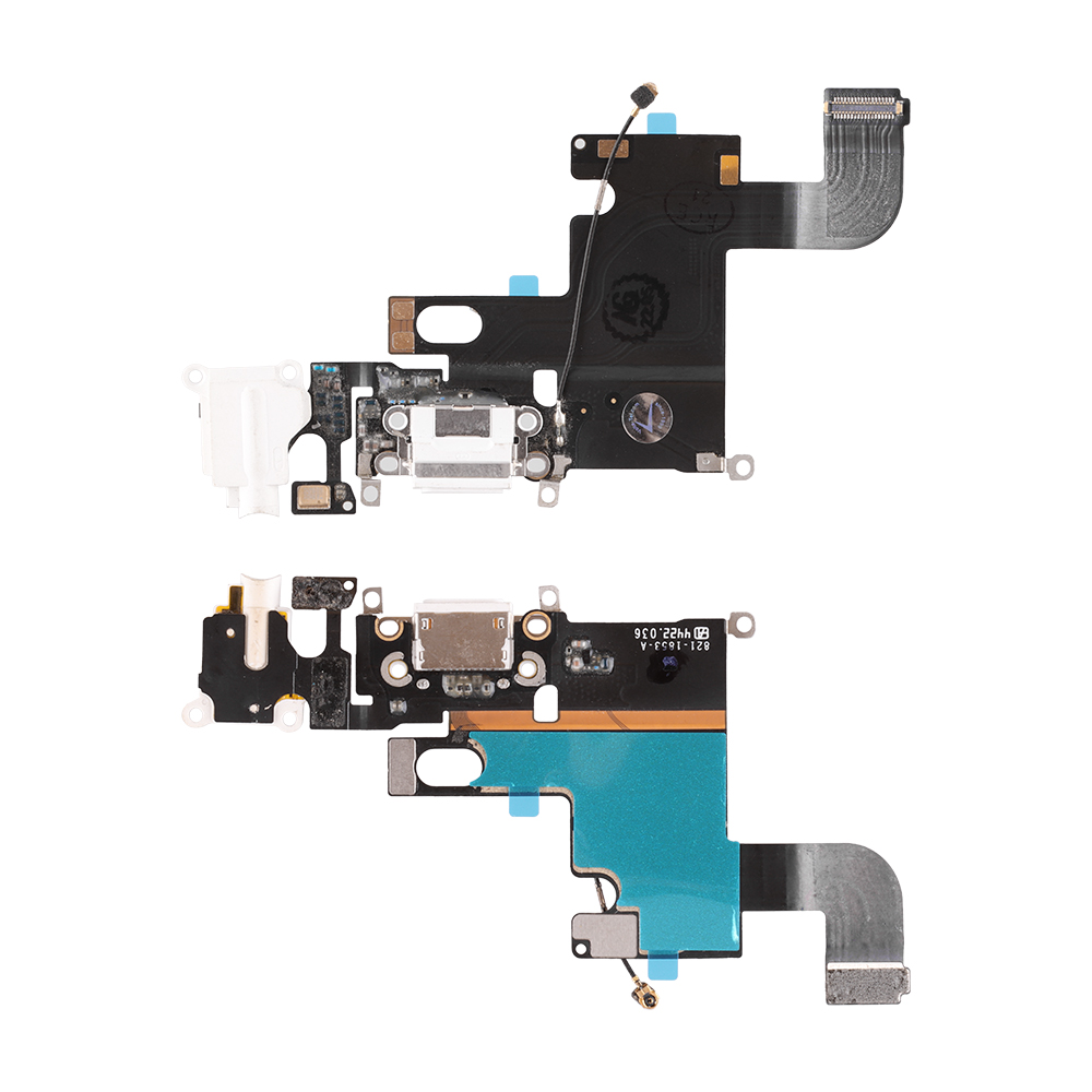 IPHONE 6 ΚΑΛΩΔΙΟ (LIGHTNING) ΚΑΛΩΔΙΟ FLEX ΚΟΝΕΚΤΟΡΑ ΦΟΡΤΙΣΗΣ-HANDS FREE-ΜΙΚΡΟΦΩΝΟ-RF WHITE 3P OR