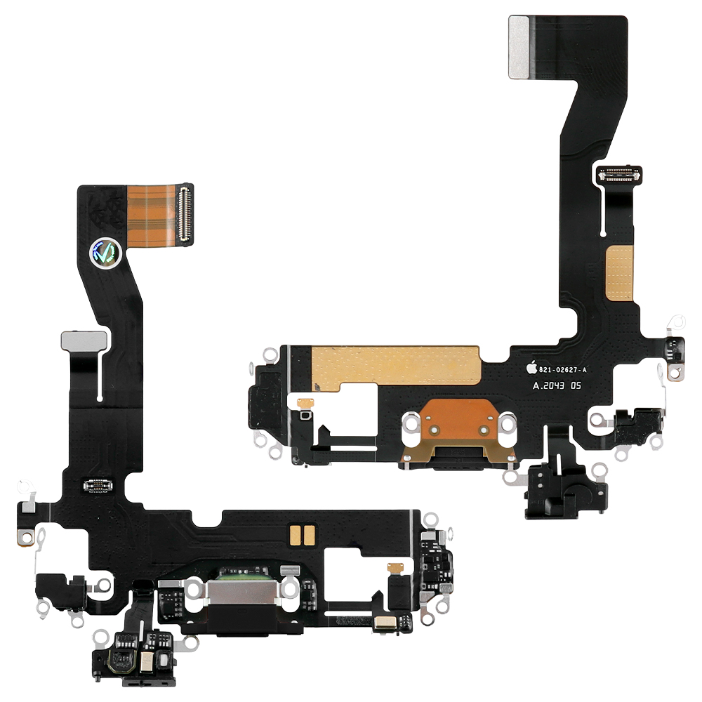 IPHONE 12/ 12 PRO (LIGHTNING) ΚΑΛΩΔΙΟ FLEX ΚΟΝΕΚΤΟΡΑ ΦΟΡΤΙΣΗΣ-ΜΙΚΡΟΦΩΝΟ BLACK REF. OR