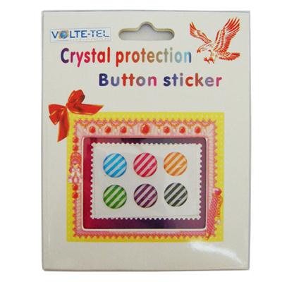 IPHONE/IPAD HOME BUTTON ΕΞΩΤΕΡΙΚΟ ΑΥΤΟΚΟΛ. SET 6 PCS STRIP COLOR