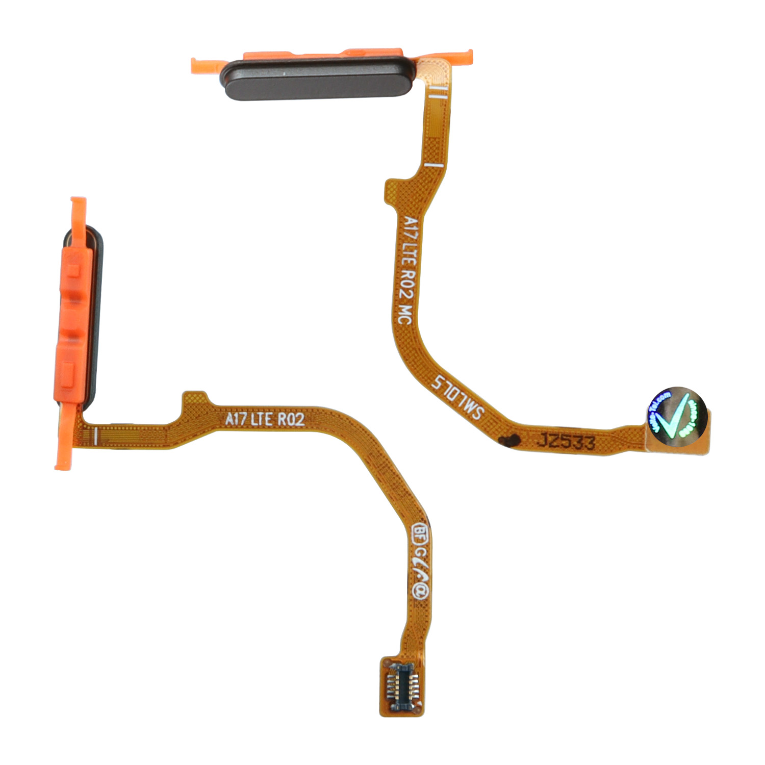 SAMSUNG A17 4G A175 FLEX FINGERPRIΝΤ SENSOR BLACK GH96-20463A ORIGINAL SERVICE PACK