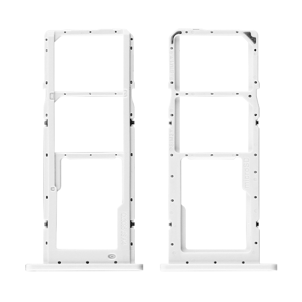 SAMSUNG A02S A025 DUAL SIM CARD + MEMORY HOLDER WHITE GH81-20137A ORIGINAL SERVICE PACK