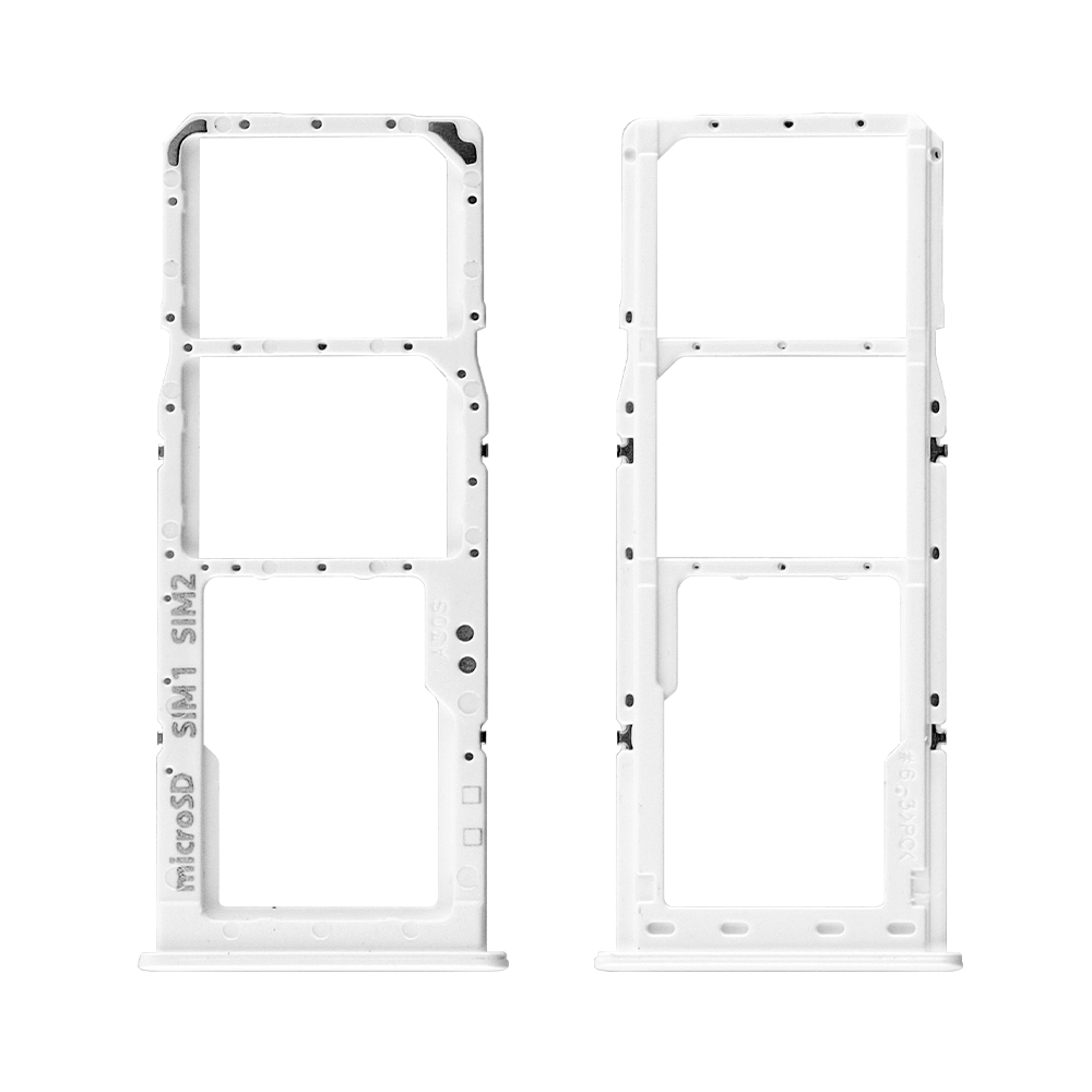 SAMSUNG A30S A307 DUAL SIM CARD + MEMORY HOLDER WHITE GH98-44769D ORIGINAL SERVICE PACK