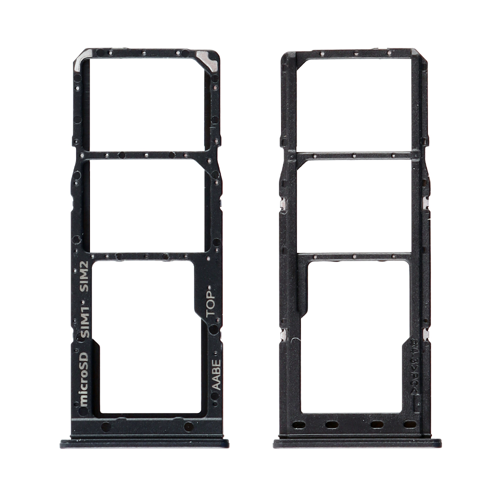 SAMSUNG A12 A125 DUAL SIM CARD + MEMORY HOLDER BLACK GH98-46124A ORIGINAL SERVICE PACK