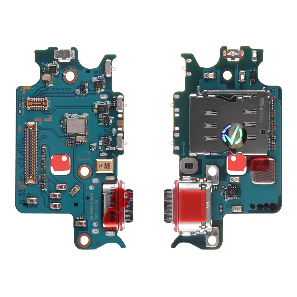 SAMSUNG S22 5G S901 (TYPE C) ΠΛΑΚΕΤΑ ΚΟΝΕΚΤΟΡΑ ΦΟΡΤΙΣΗΣ+AUDIO PORT+SIM READER-ΜΙΚΡΟΦΩΝΟ GH96-14789A ORIGINAL SERVICE PACK
