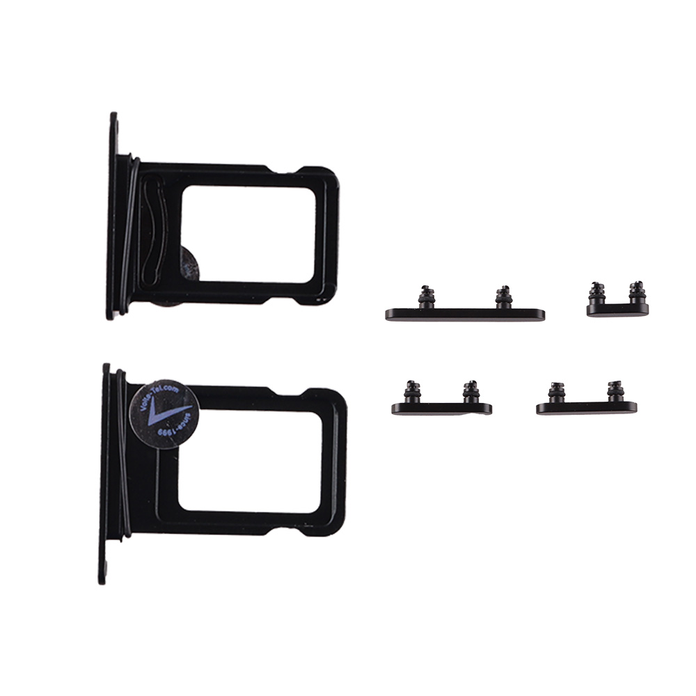 FOR IPHONE 16e SIDE KEYS + SIM CARD HOLDER BLACK 3P OR