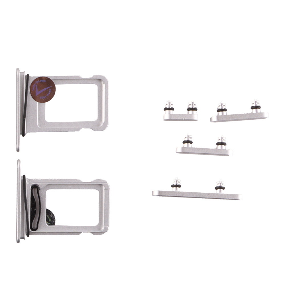 FOR IPHONE 16e SIDE KEYS + SIM CARD HOLDER WHITE 3P OR