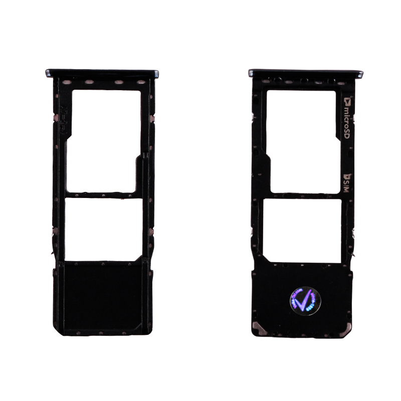 SAMSUNG A7 A750 DUAL SIM CARD HOLDER BLACK 3P OR