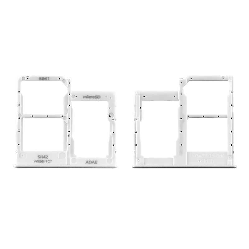SAMSUNG A41 A415 DUAL SIM CARD/MEMORY HOLDER WHITE GH98-45275C ORIGINAL SERVICE PACK