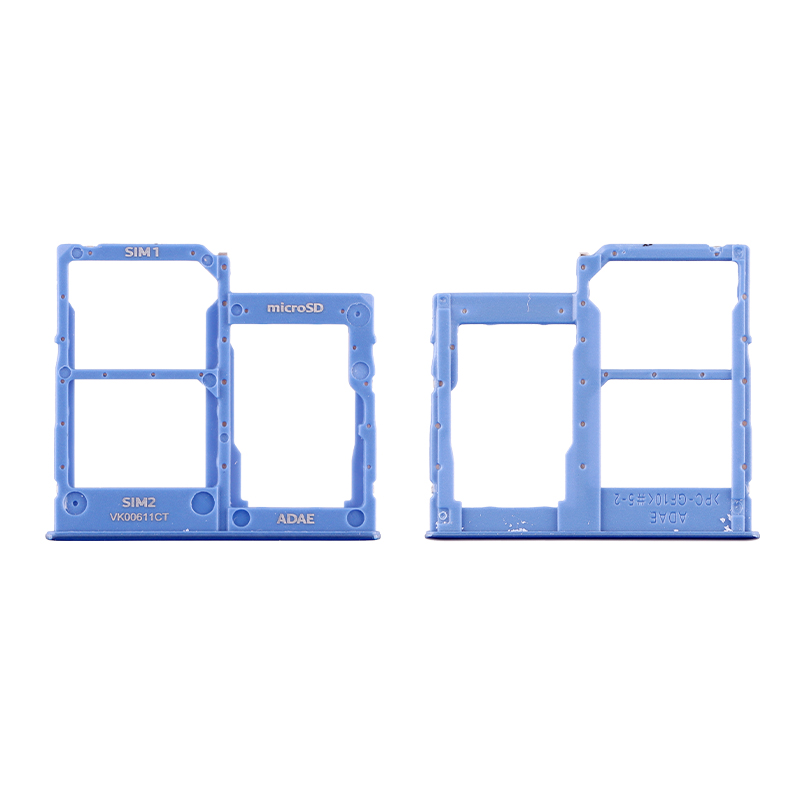 SAMSUNG A41 A415 DUAL SIM CARD/MEMORY HOLDER BLUE GH98-45275D ORIGINAL SERVICE PACK