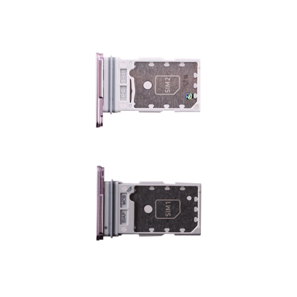 SAMSUNG S21 5G G991 DUAL SIM CARD + MEMORY HOLDER WHITE GH98-46193F ORIGINAL SERVICE PACK