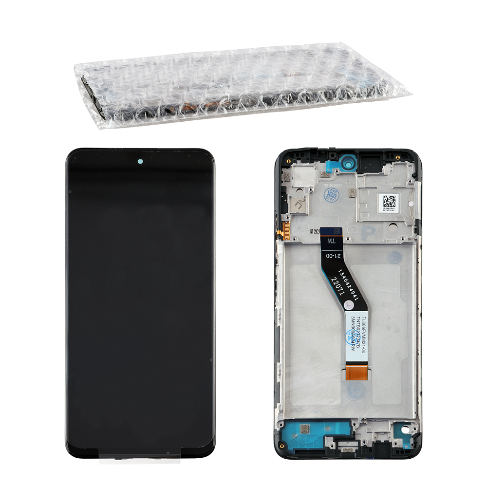 XIAOMI POCO M4 PRO 5G/REDMI NOTE 11/11S 5G ΟΘΟΝΗ + TOUCH SCREEN + LENS + FRAME BLACK 3P OR