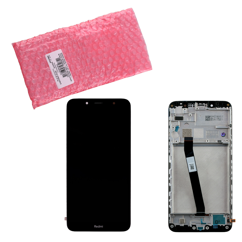 XIAOMI REDMI 7A ΟΘΟΝΗ IPS + TOUCH SCREEN + LENS + FRAME 560610122000 BLACK ORIGINAL SERVICE PACK