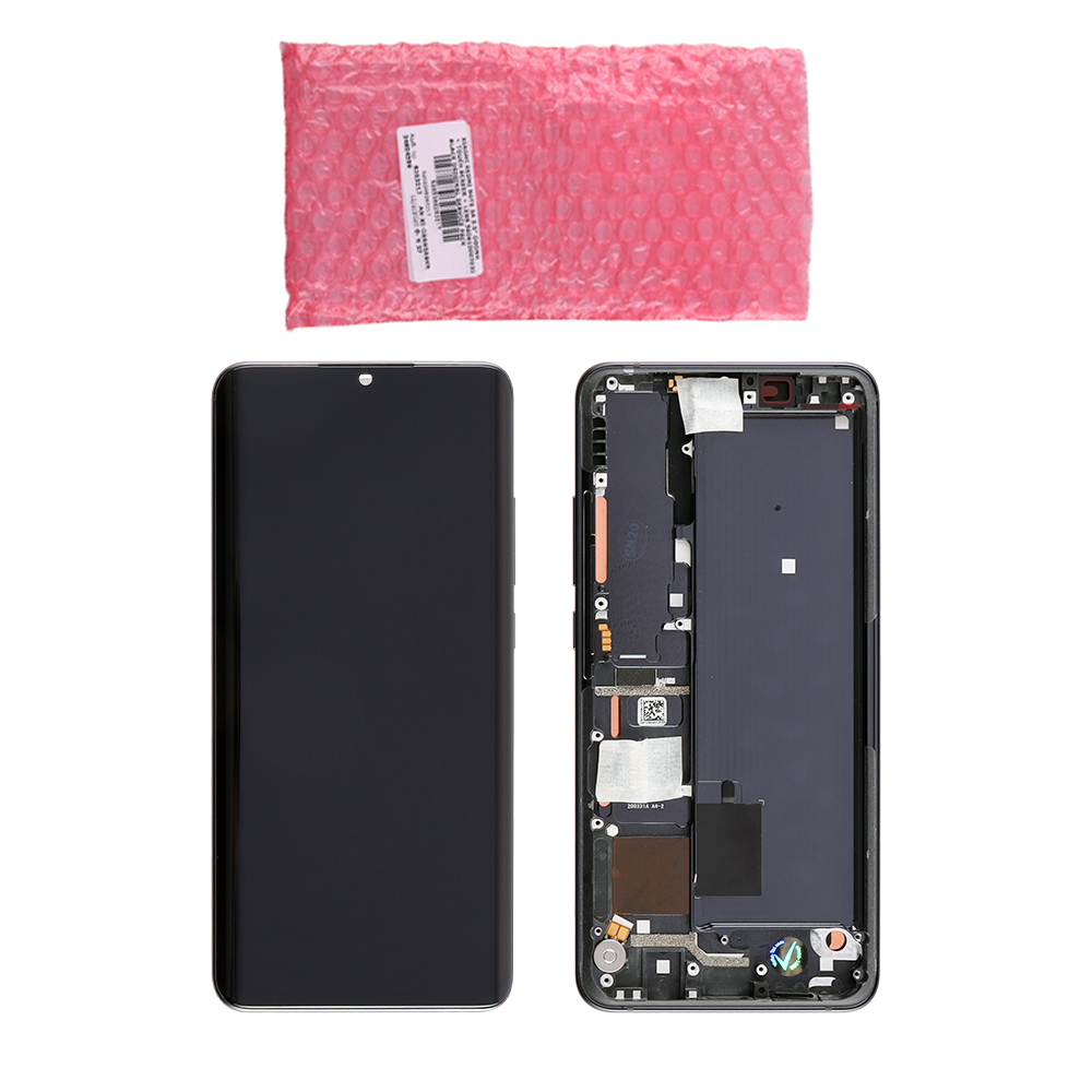 XIAOMI MI NOTE 10 LITE ΟΘΟΝΗ AMOLED + TOUCH SCREEN + LENS + FRAME 5600040F4L00 BLACK ORIGINAL SERVICE PACK