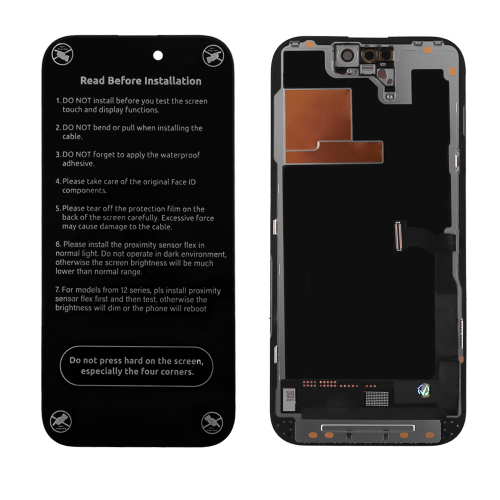 IPHONE 14 PRO ΟΘΟΝΗ + TOUCH + LENS HARD OLED FHD BLACK