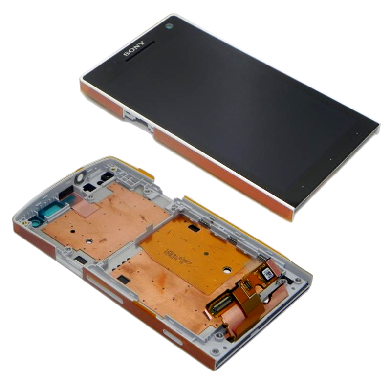 SONY LT26i XPERIA S ΟΘΟΝΗ + FRONT + TOUCH WHITE 3P OR