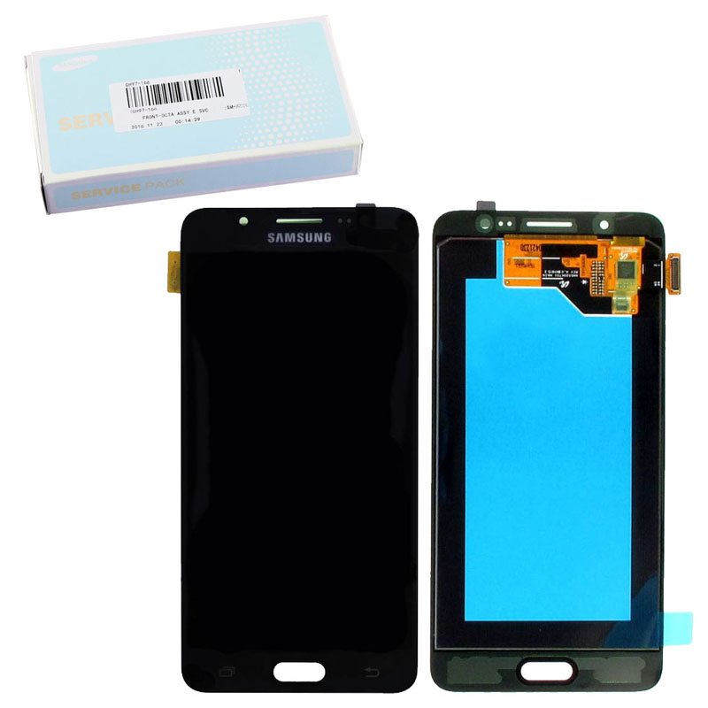 SAMSUNG J5 2016 J510F ΟΘΟΝΗ AMOLED +TOUCH SCREEN+LENS GH97-19467B BLACK ORIGINAL SERVICE PACK