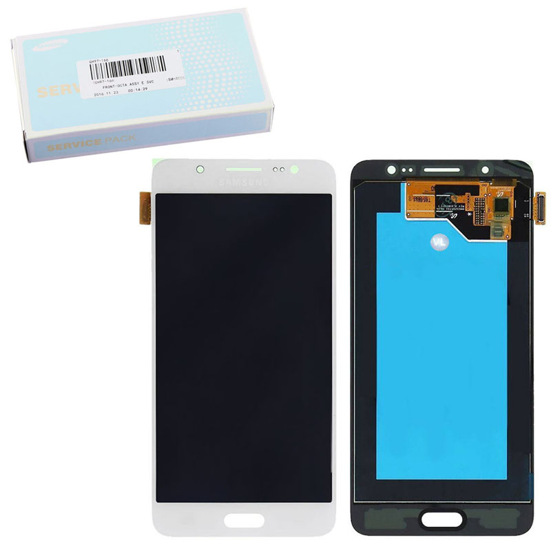 SAMSUNG J5 2016 J510F ΟΘΟΝΗ AMOLED +TOUCH SCREEN+LENS GH97-19466C WHITE ORIGINAL SERVICE PACK
