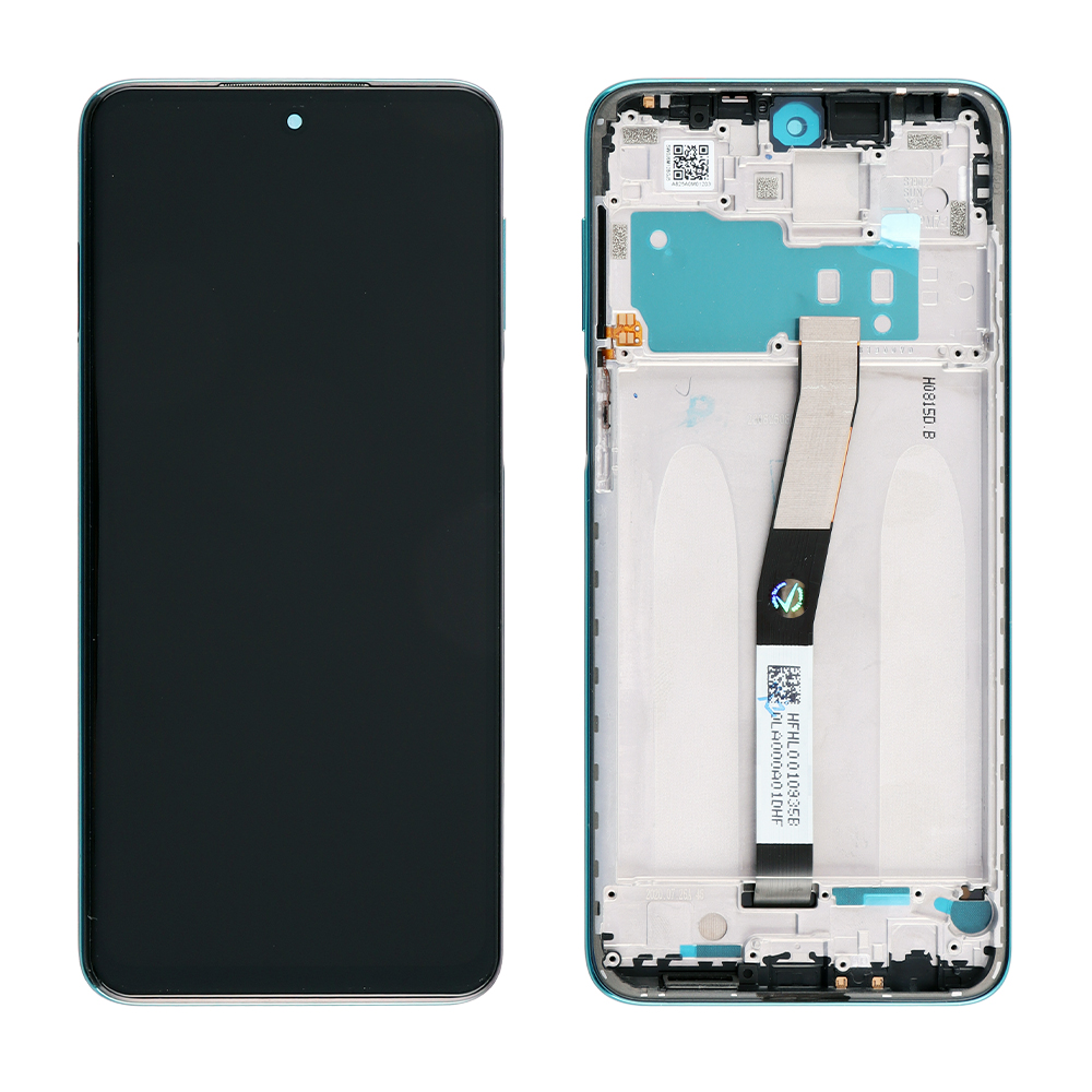 XIAOMI REDMI NOTE 9 PRO/NOTE 9 PRO MAX/NOTE 9S ΟΘΟΝΗ + TOUCH SCREEN + LENS + FRAME BLUE REF. OR