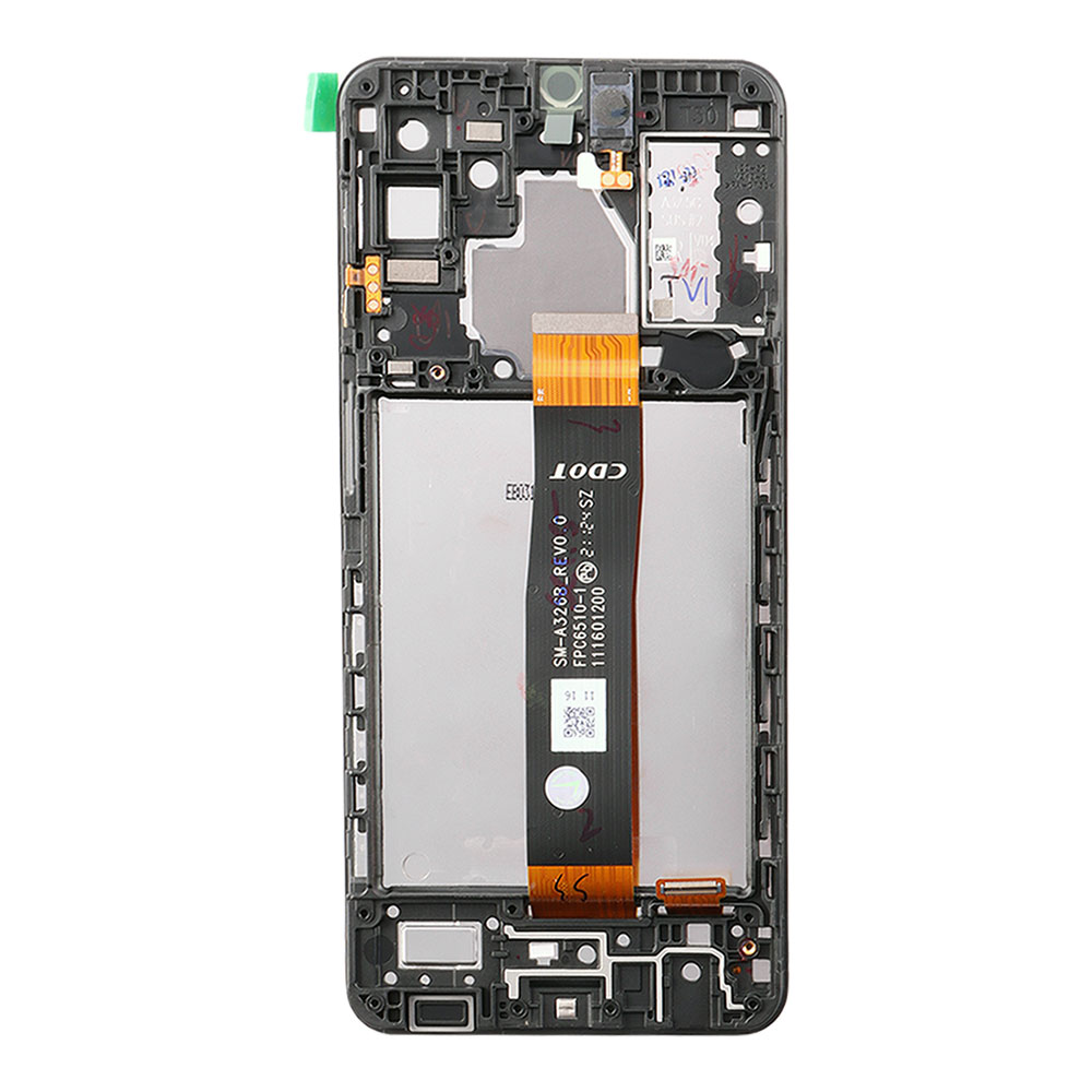 SAMSUNG A32 5G A326 ΟΘΟΝΗ AMOLED +TOUCH SCREEN + LENS + FRAME GH82-25122A BLACK ORIGINAL SERVICE PACK