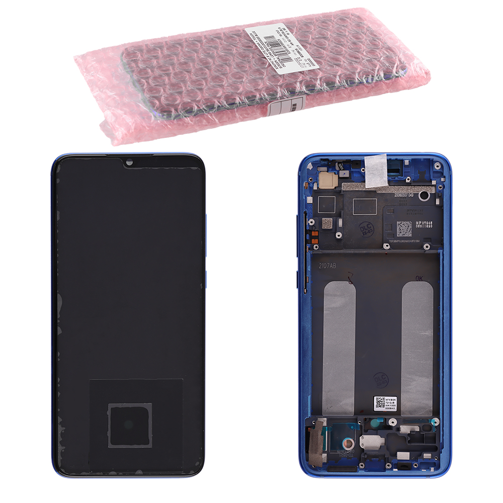 XIAOMI MI 9 LITE ΟΘΟΝΗ AMOLED + TOUCH SCREEN + LENS + FRAME 561010033033 BLUE ORIGINAL SERVICE PACK