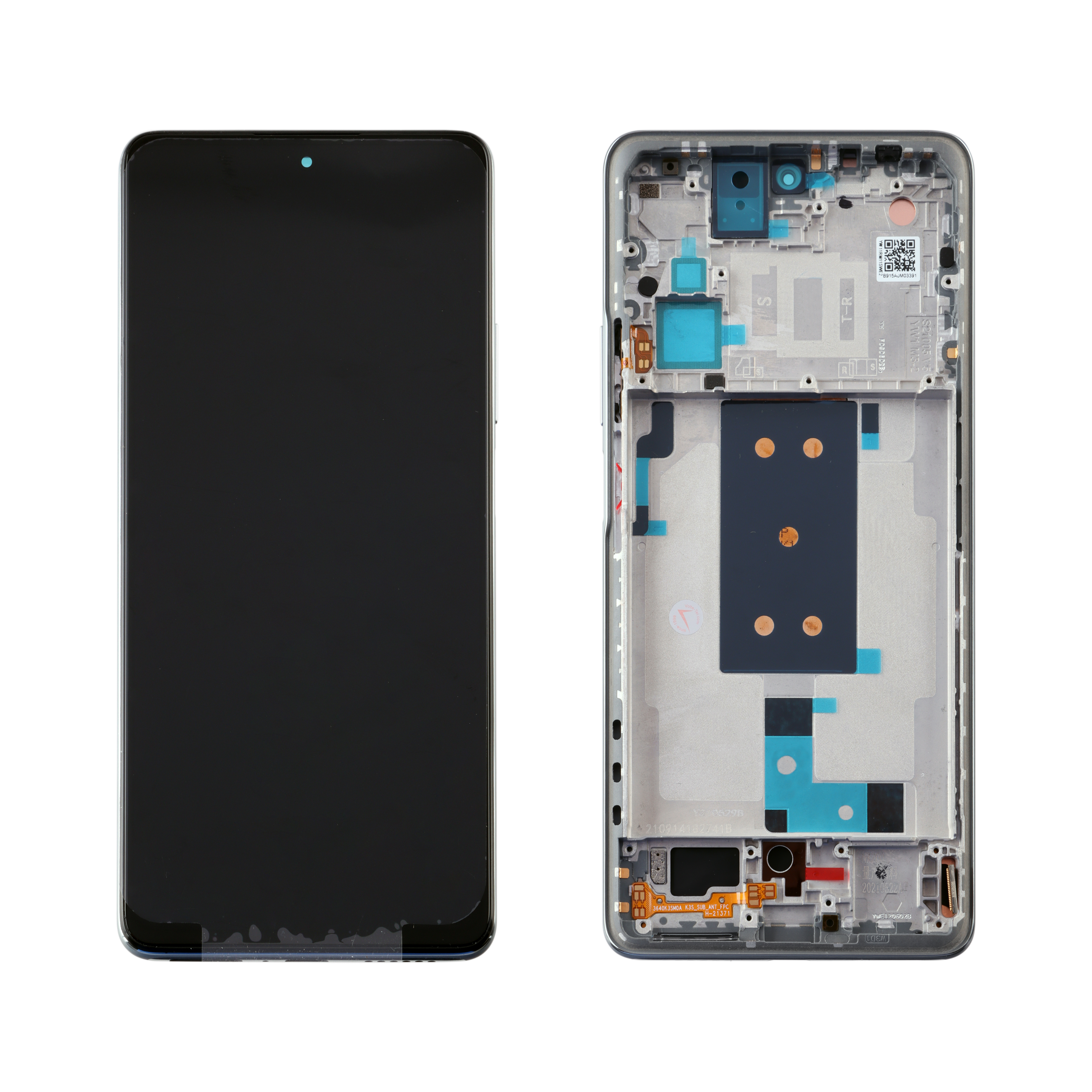 XIAOMI 11T 5G/11T PRO 5G ΟΘΟΝΗ + TOUCH SCREEN + LENS + FRAME SILVER/WHITE 3P OR