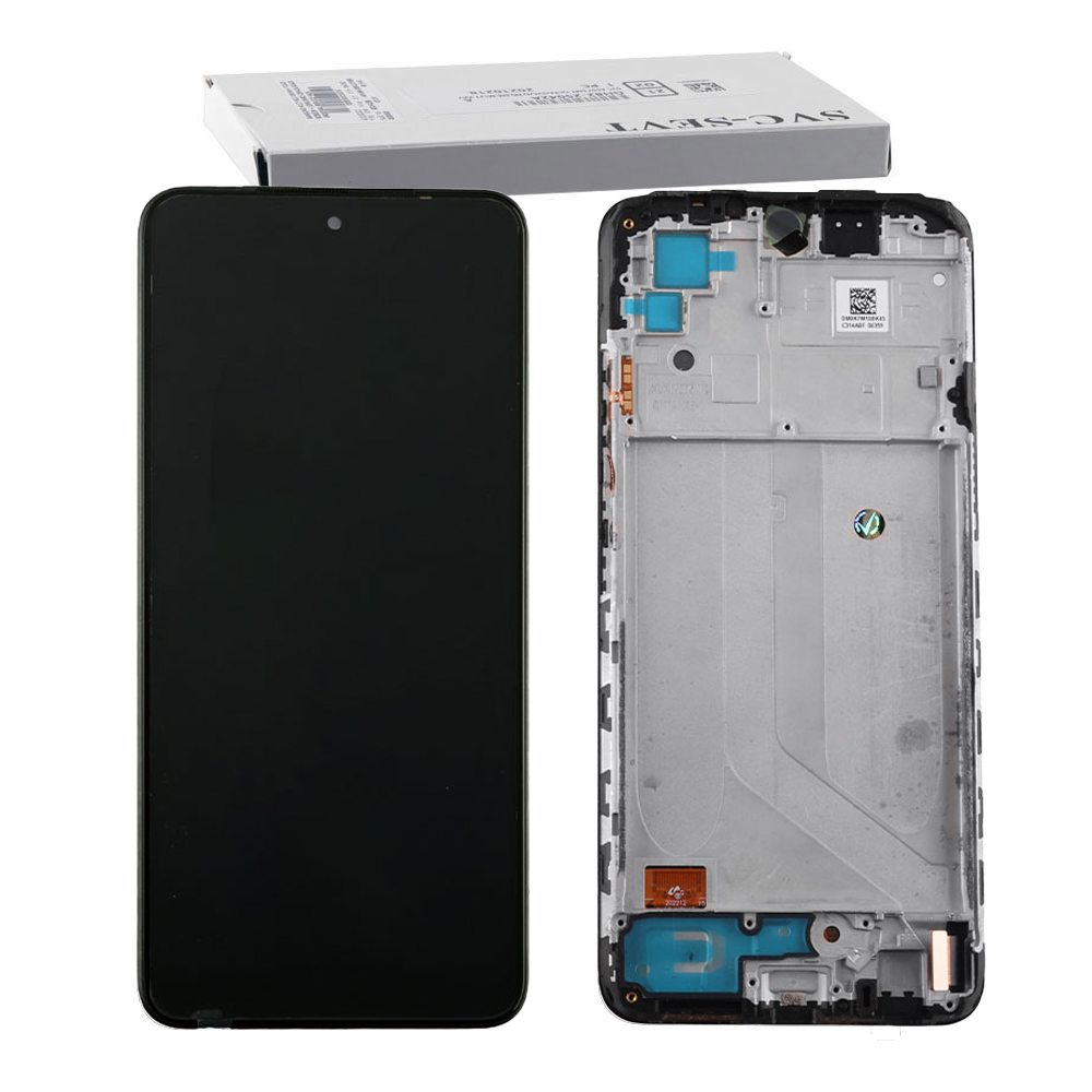 XIAOMI REDMI NOTE 10 4G/NOTE 10S ΟΘΟΝΗ + TOUCH SCREEN + LENS + FRAME 5600020K7B00 BLACK ORIGINAL SERVICE PACK