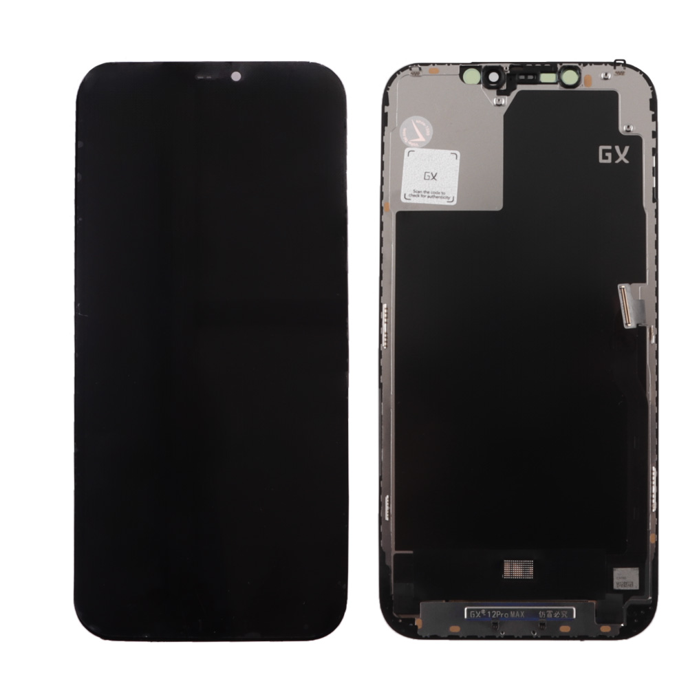 IPHONE 12 PRO MAX ΟΘΟΝΗ + TOUCH + LENS GX SL HARD OLED BLACK