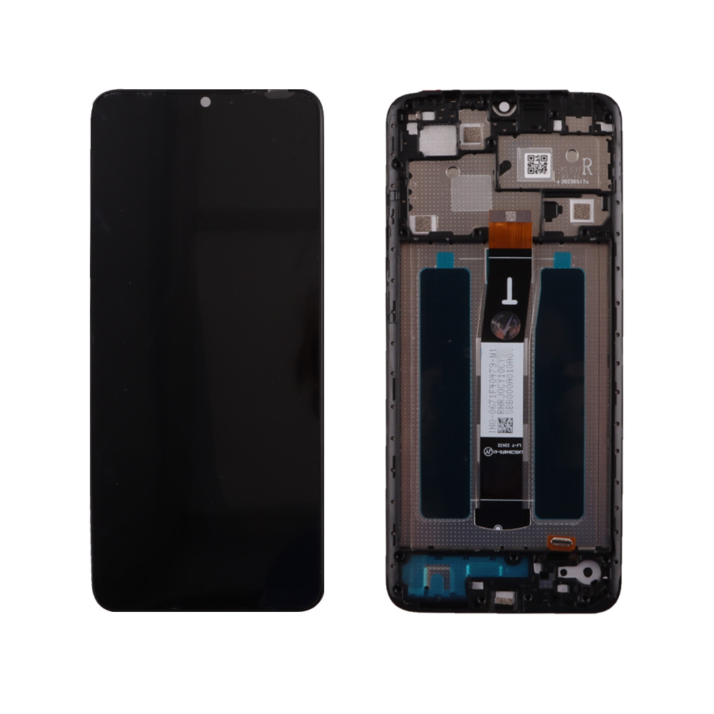 XIAOMI REDMI 12C ΟΘΟΝΗ + TOUCH SCREEN + LENS + FRAME BLACK 3P OR
