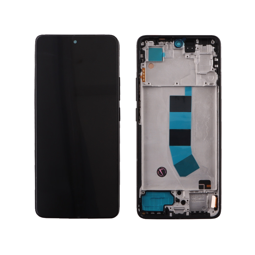 XIAOMI REDMI NOTE 13 4G ΟΘΟΝΗ + TOUCH SCREEN + LENS + FRAME (NO FINGERPRINT) BLACK TFT