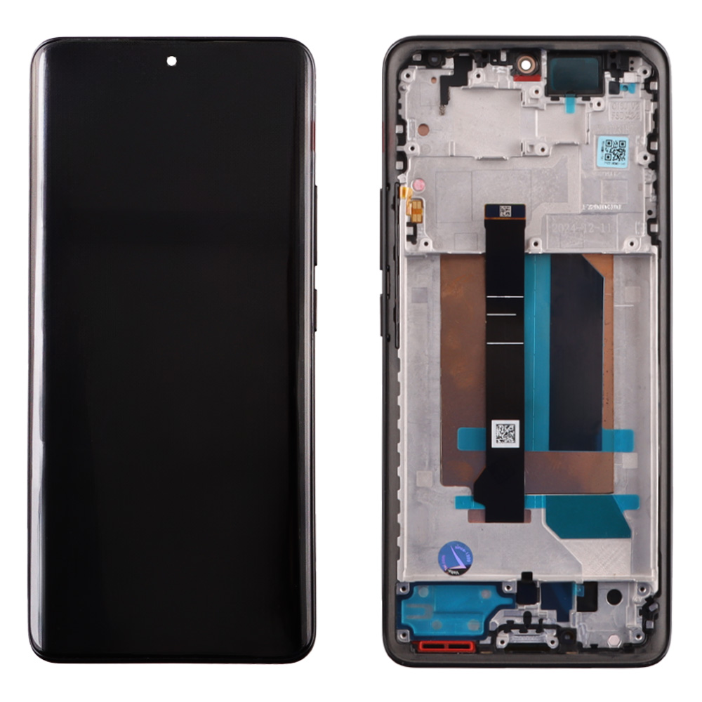 XIAOMI REDMI NOTE 14 PRO PLUS 5G ΟΘΟΝΗ + TOUCH SCREEN + LENS + FRAME BLACK 3P OR