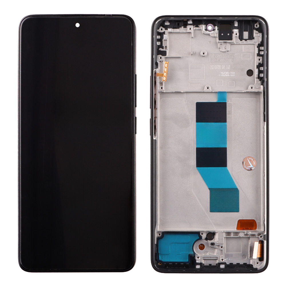 XIAOMI REDMI NOTE 14 5G ΟΘΟΝΗ + TOUCH SCREEN + LENS + FRAME BLACK OLED
