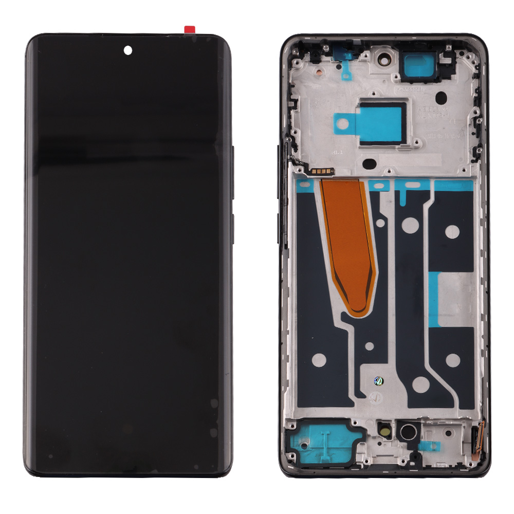 REALME 11 PRO 5G/ REALME 11 PRO PLUS 5G ΟΘΟΝΗ + TOUCH SCREEN + LENS + FRAME SOFT OLED BLACK