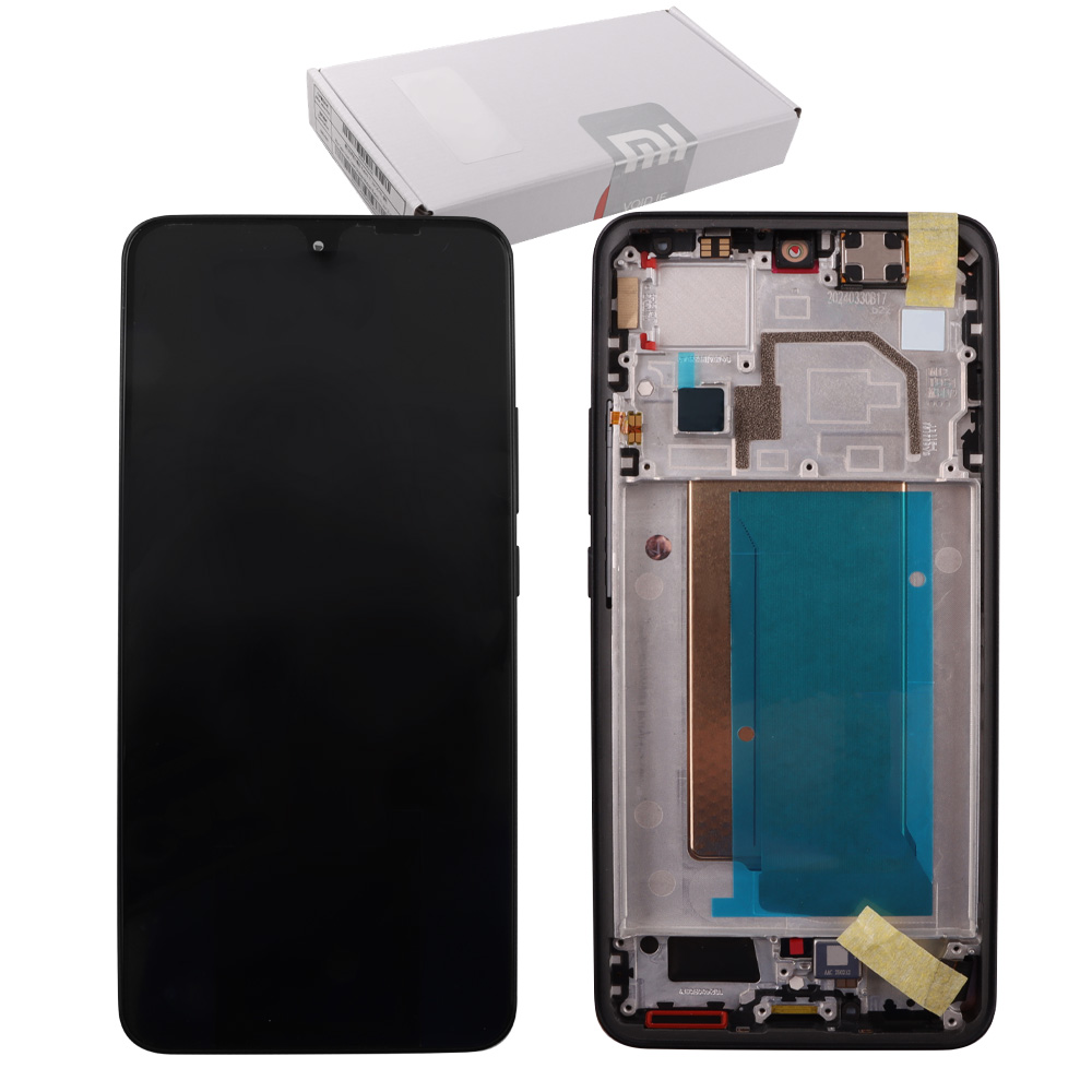 XIAOMI 13T 5G/13T PRO 5G ΟΘΟΝΗ AMOLED + TOUCH SCREEN + LENS + FRAME 560004M12A00 BLACK ORIGINAL SERVICE PACK